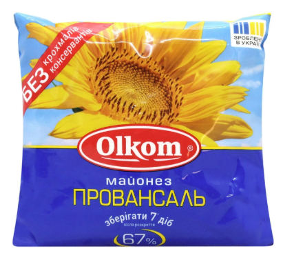 Майонез Olkom Провансаль 67% 450 г